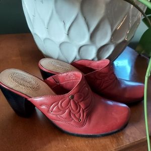 Clark's Leather Swing Heels